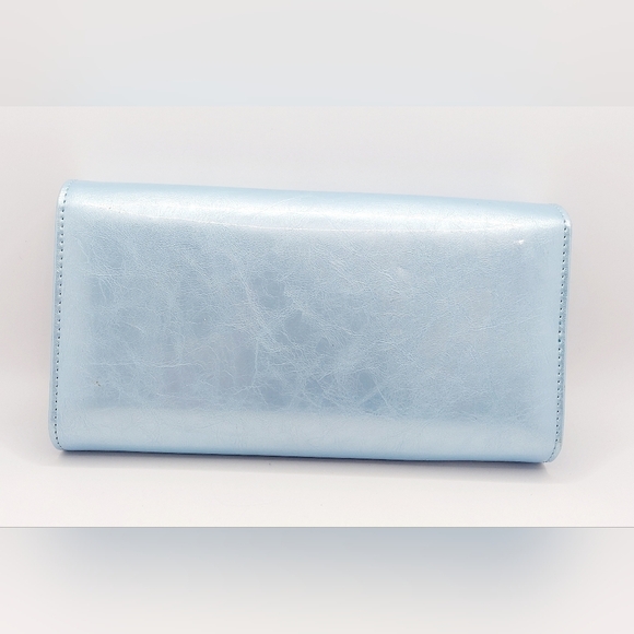 Blue RFID Blocking Large Capacity Wallet Clutch Credit Card Holder‎ - Picture 2 of 7